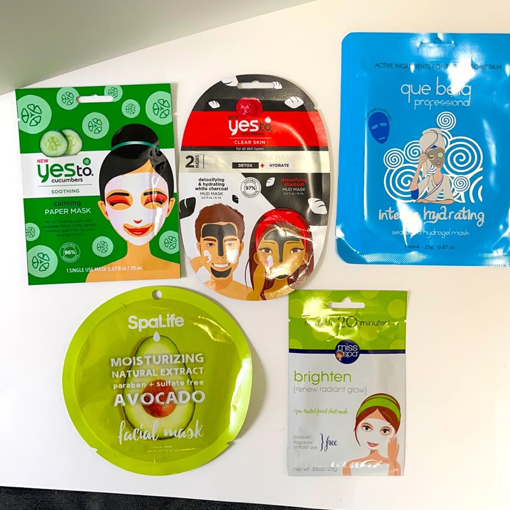 Bundle: acne, moisturizer, cream, mask, serum